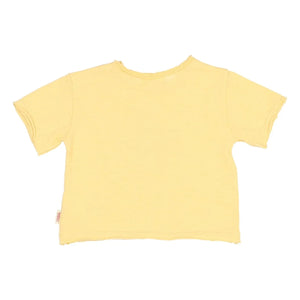 Búho - Camiseta pulpo de algodón orgánico | Amarillo