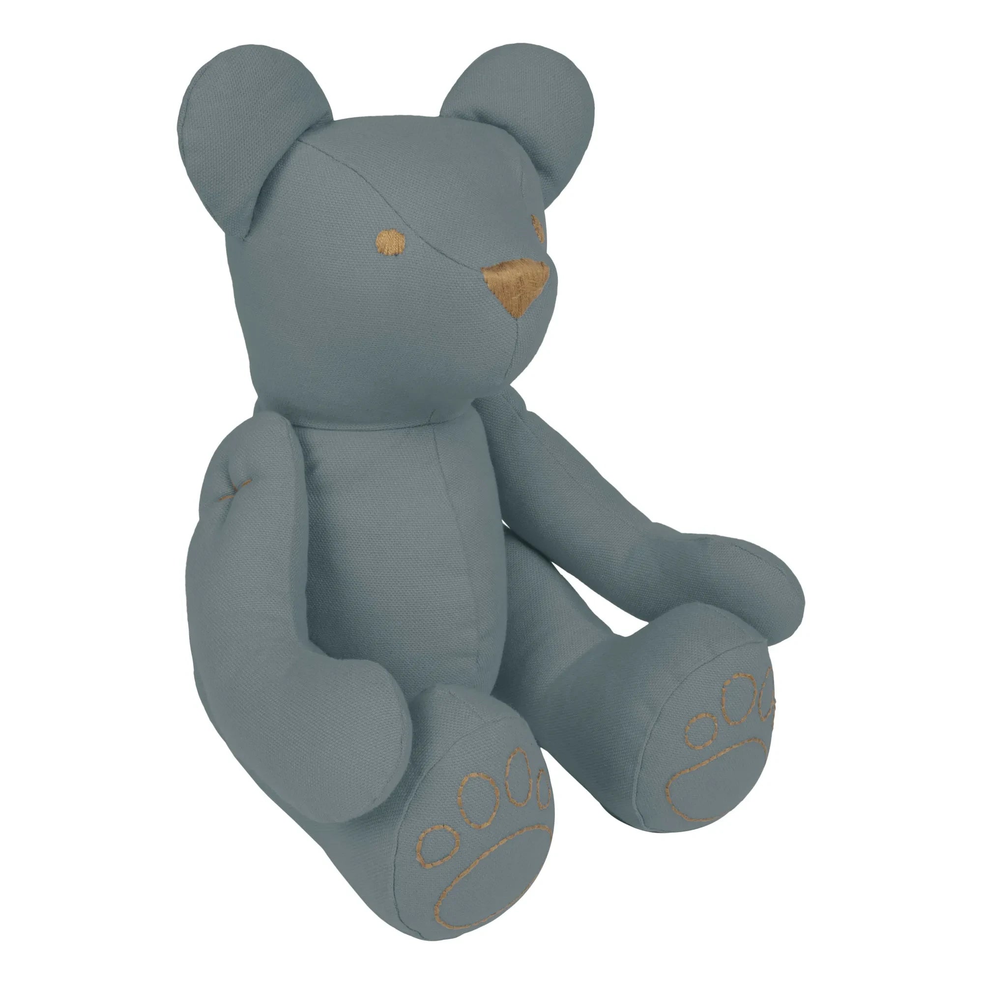 Número 74 - Osito de Peluche de Algodón Orgánico | Azul Glaciar S032
