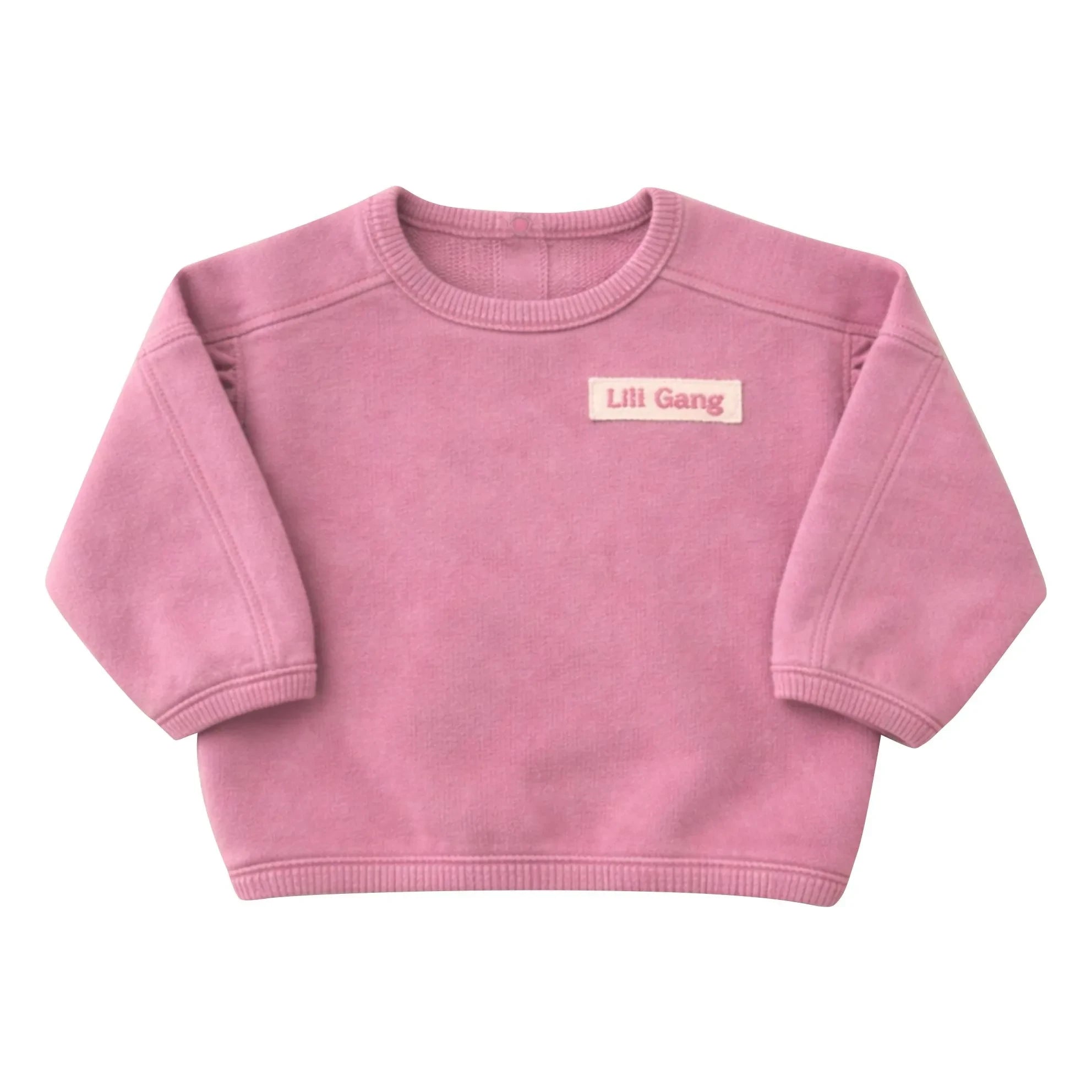 Lililotte - Sudadera Salomé de algodón orgánico | Rosa empolvado