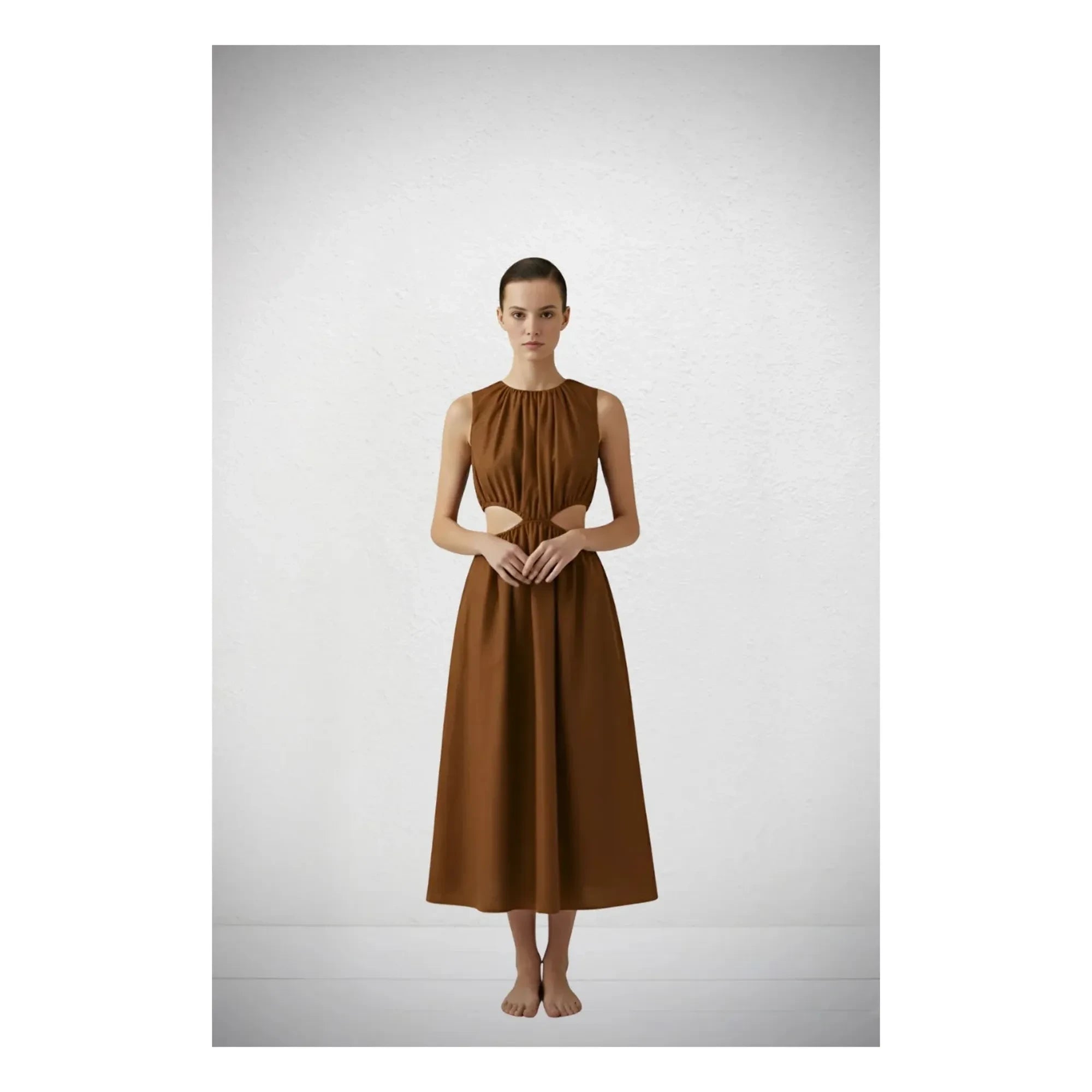 Vanessa Sposi - Vestido con aberturas laterales | Chocolate