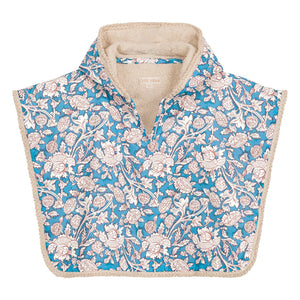 Louise Misha - Poncho de baño Mael de algodón orgánico | Azul