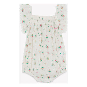 Bonton - Pelele fruncido Lalix Bouquets | Blanco