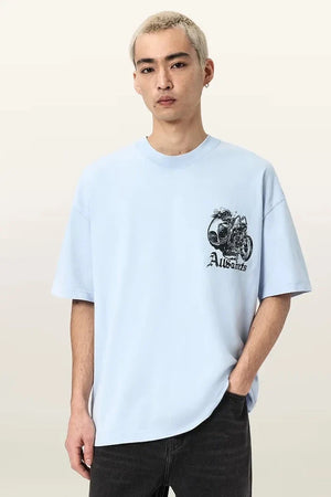 Camiseta de algodón AllSaints PANHEAD
