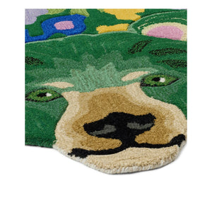 Doing Goods - Alfombra de oso de lana Josie Jardin | Verde