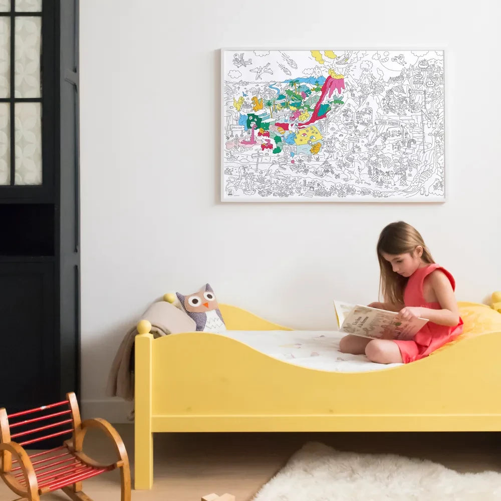 Omy - Póster gigante para colorear Dinos