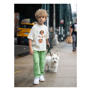 Mini Rodini - Camiseta de algodón orgánico Doggies | Blanca
