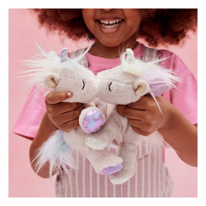 Olli Ella - Peluche de unicornio brillante | Rosa claro