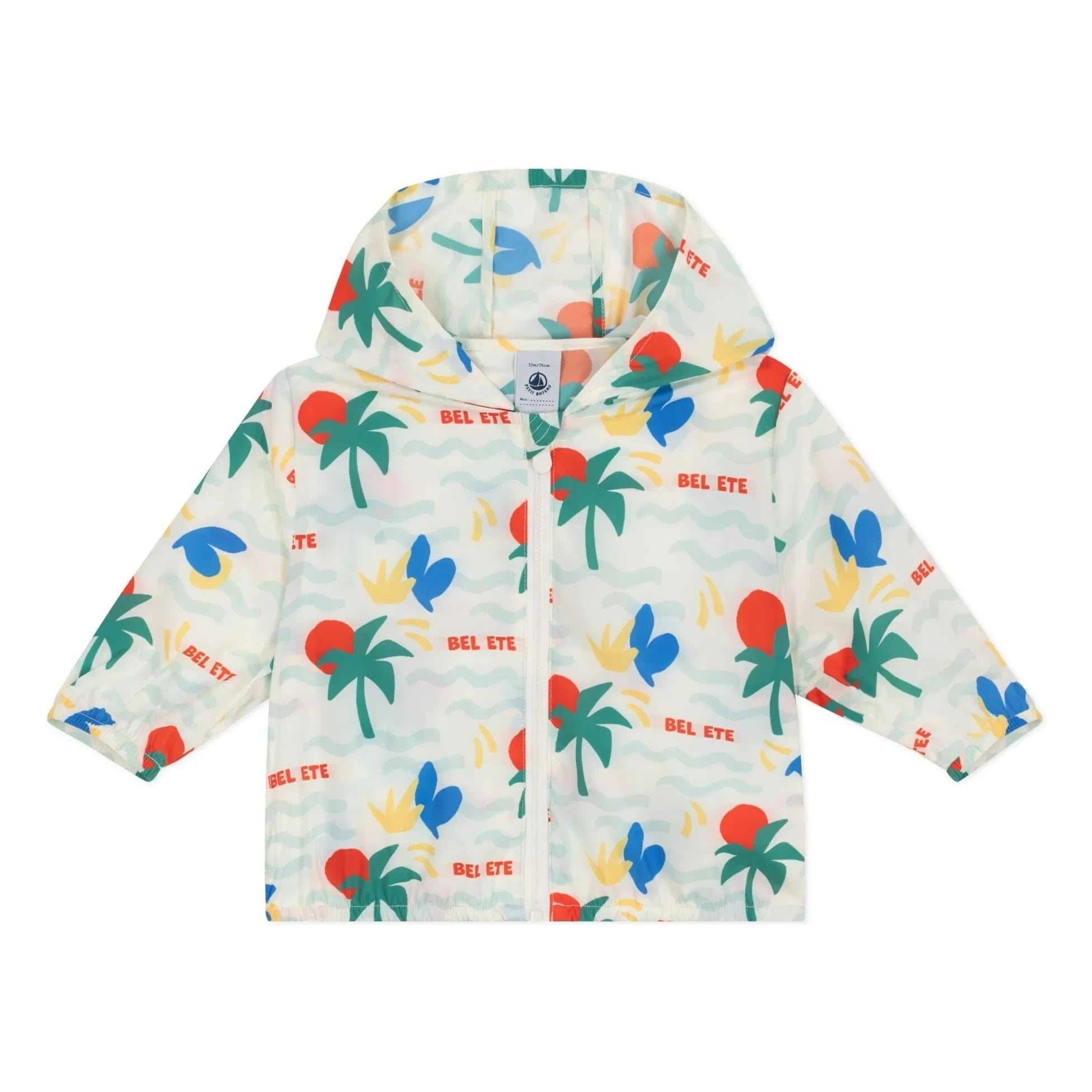 Petit Bateau - Cortavientos Bel Eté de Fibra Reciclada | Crudo