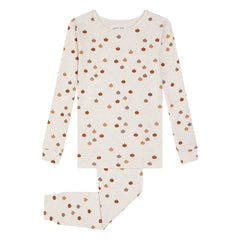 Petit Lem - Pijama de algodón orgánico con estampado de calabazas | Gris