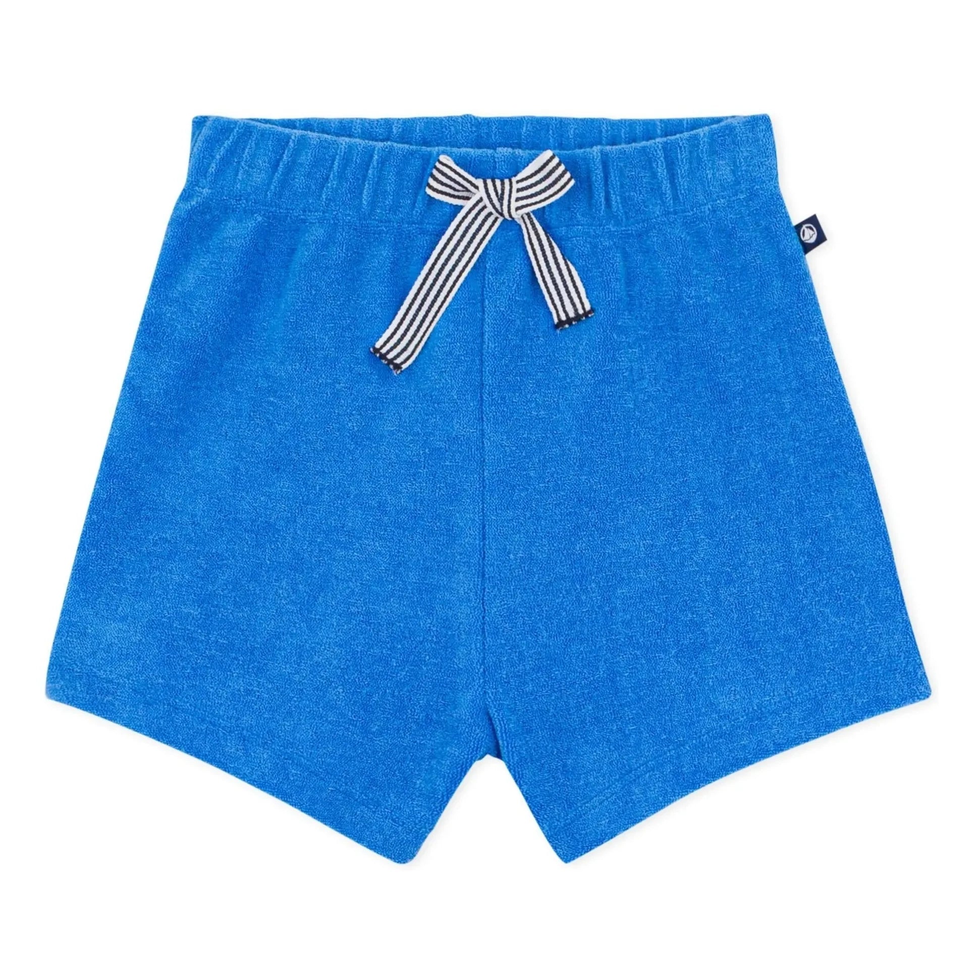 Petit Bateau - Pantalones cortos de felpa lisos | Azul real