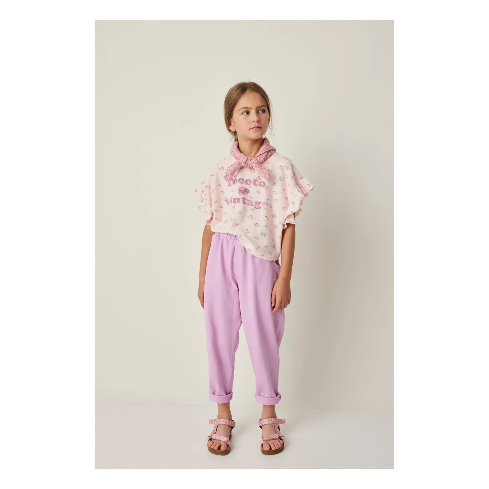 Tocoto Vintage - Pantalón jogger de felpa | Lila