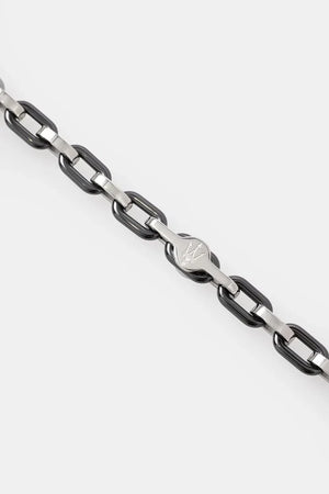 Pulsera MASERATI de acero inoxidable y cerámica para hombre