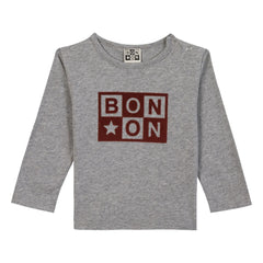 Bonton - Camiseta con logo Cab | Gris jaspeado