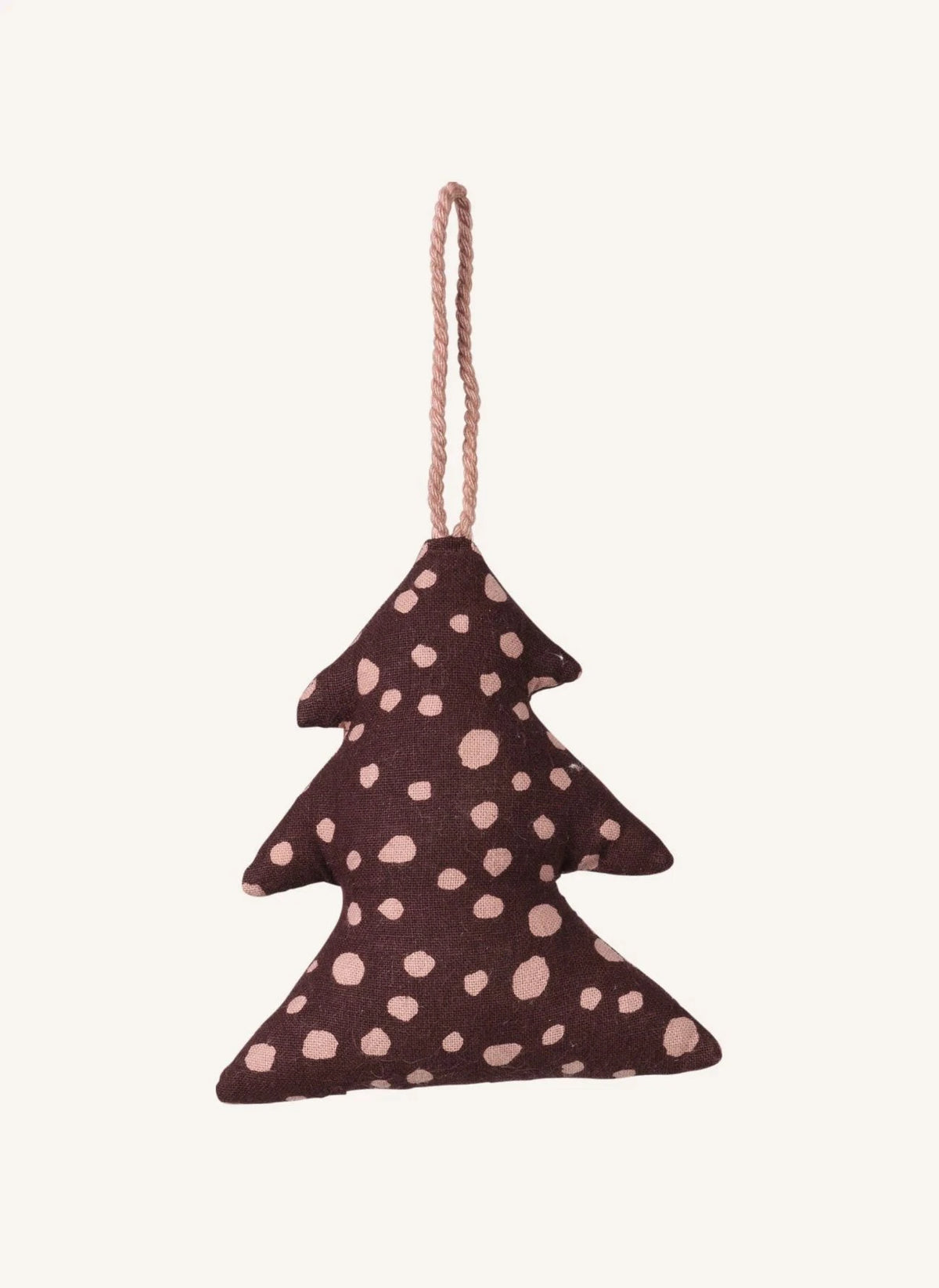 Broste Copenhagen - Adorno de árbol de Navidad de algodón | Marrón