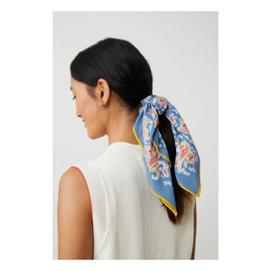 Moismont - Foulard Colibrí N.º 763 Seda | Índigo