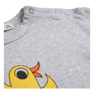 Bobo Choses - Camiseta Bird de algodón orgánico | Gris jaspeado