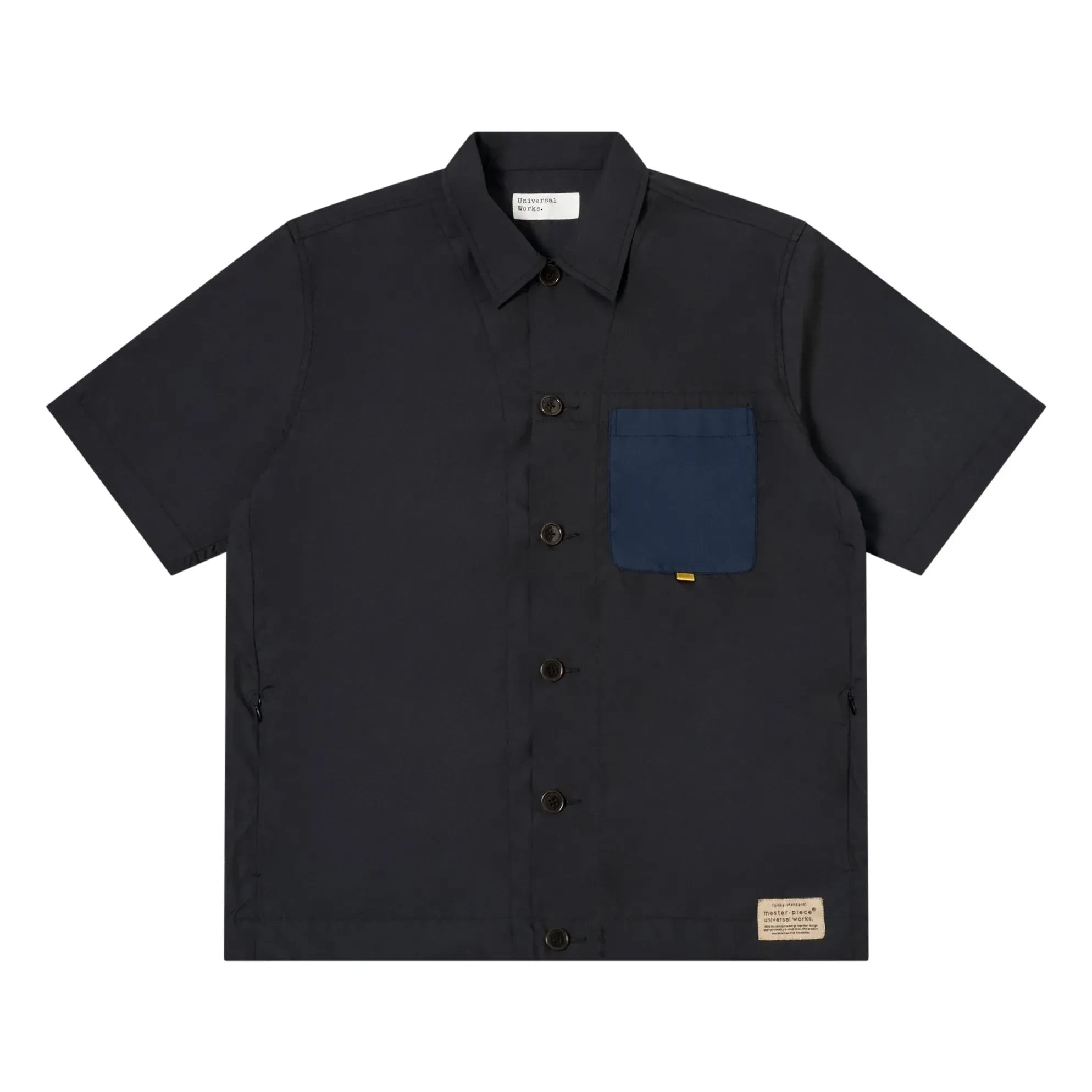 Universal Works - Sobrecamisa técnica de fibra reciclada | Negro