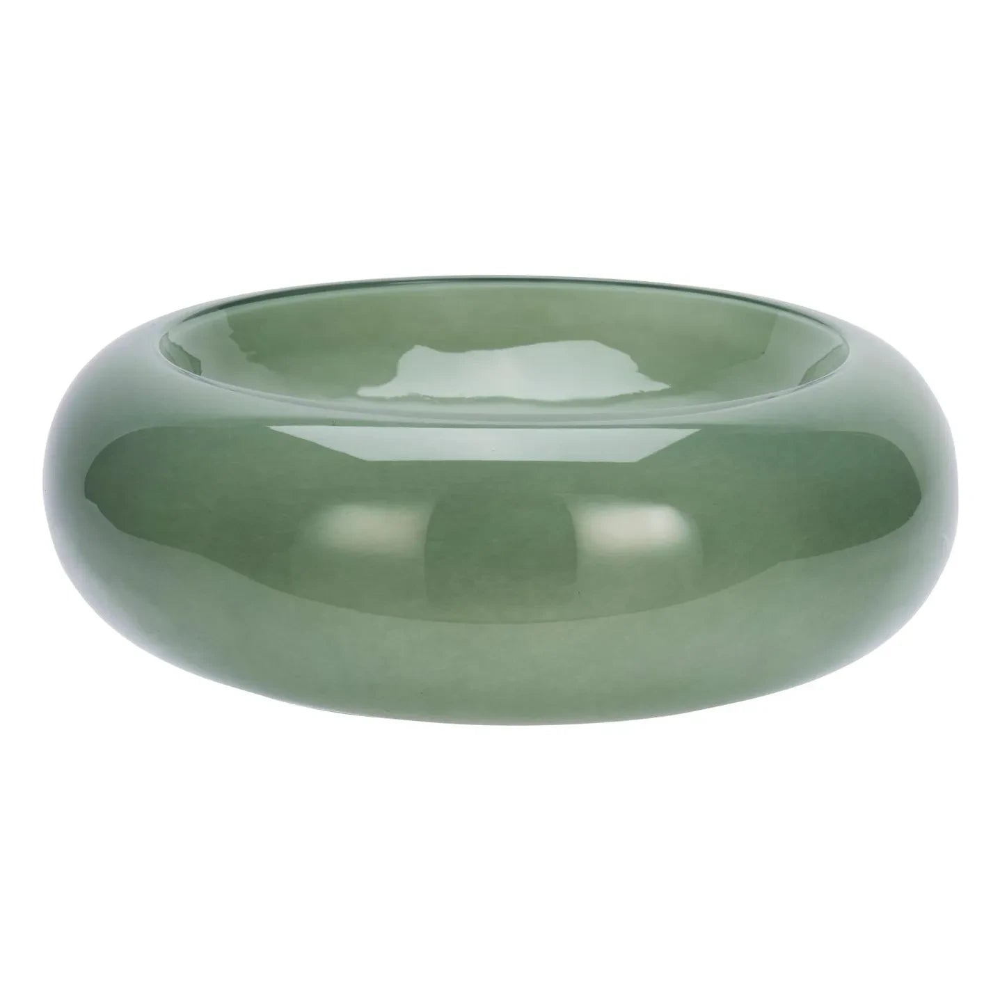 Madam Stoltz - Cuenco de cristal | Verde