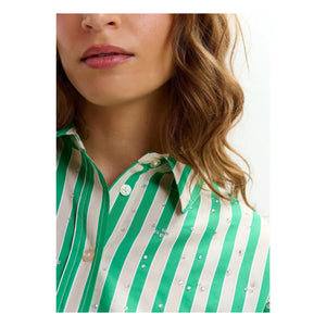 Essentiel Antwerp - Camisa a rayas Jelief | Verde