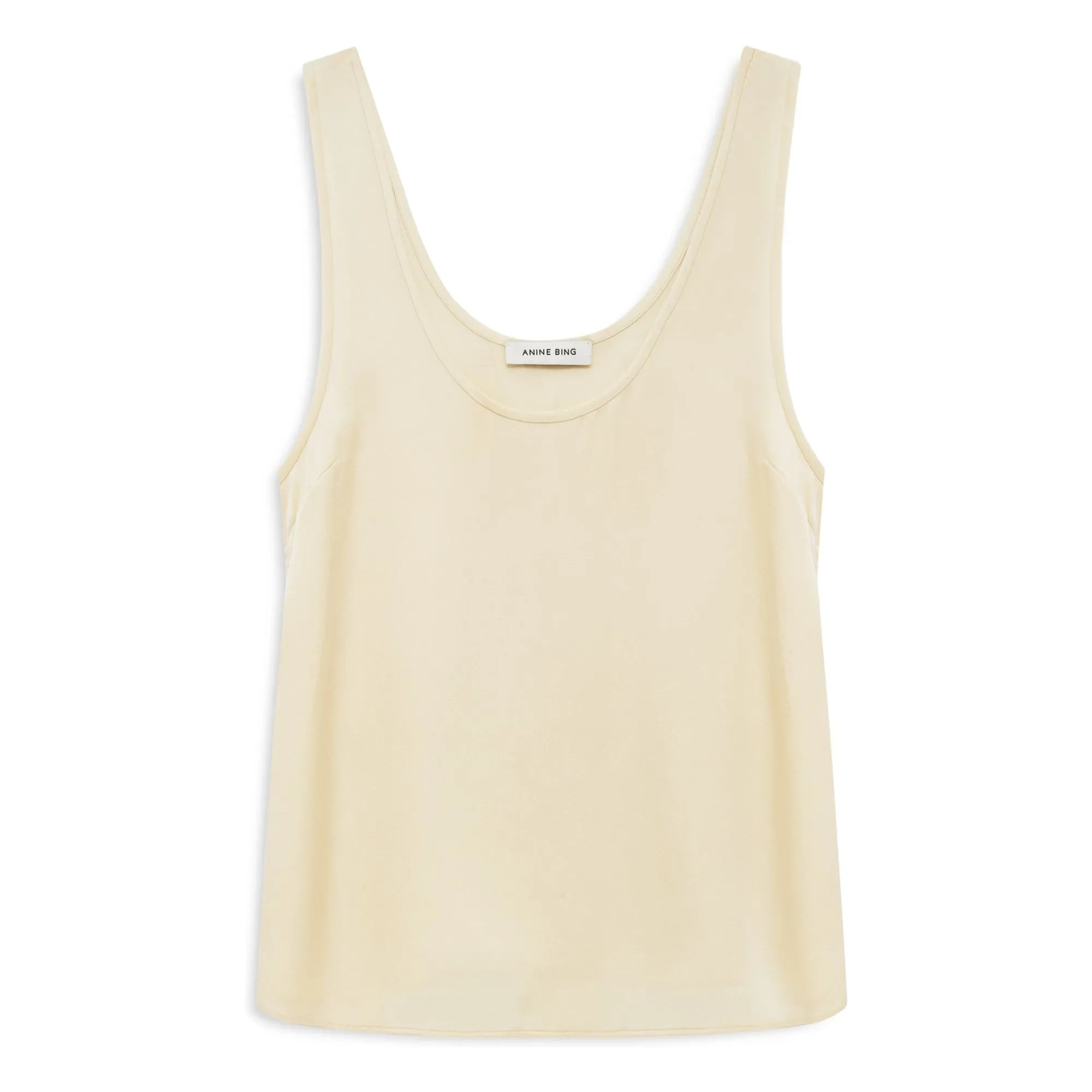 Anine Bing - Top Lea | Amarillo Pálido