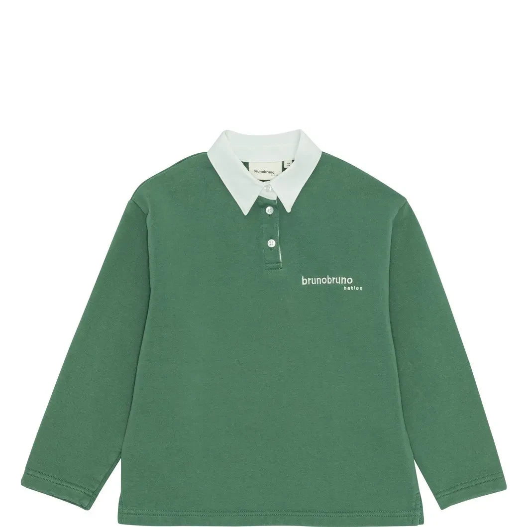 brunobruno nation - Dana Jersey Polo de Algodón Orgánico | Verde