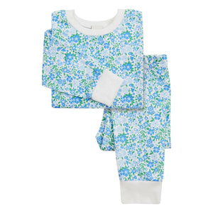 Sleepy Doe - Pijama de algodón orgánico con estampado floral | Azul