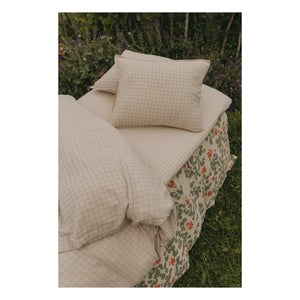garbo&friends - Funda de almohada Gingham Sky | Azul claro