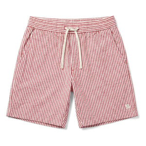 Smallable Niño - Pantalones cortos Tom a rayas | Rojo cereza
