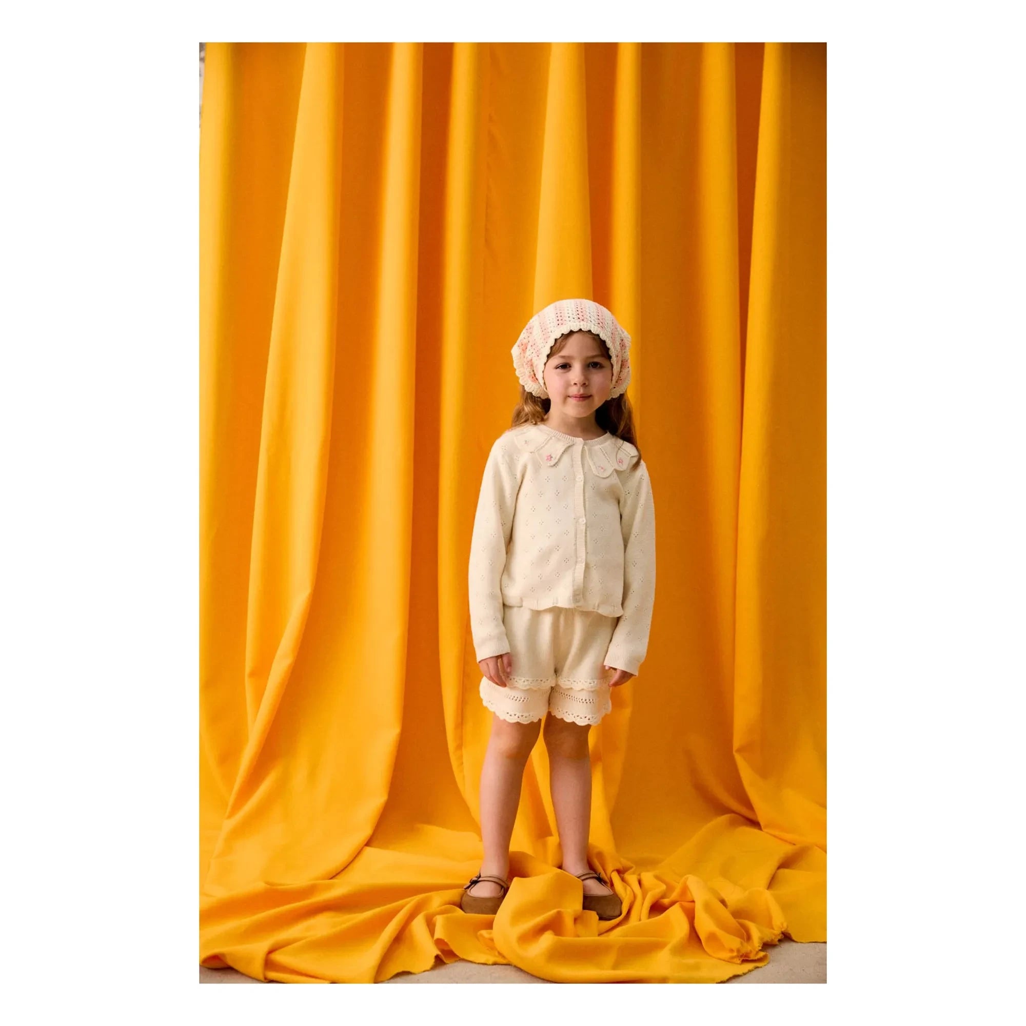 Louise Misha - Chaleco Pointelle Mynalette | Crema
