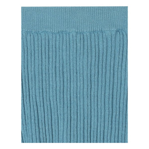 FUB - Falda Pointelle de Algodón Orgánico Calado | Azul añil