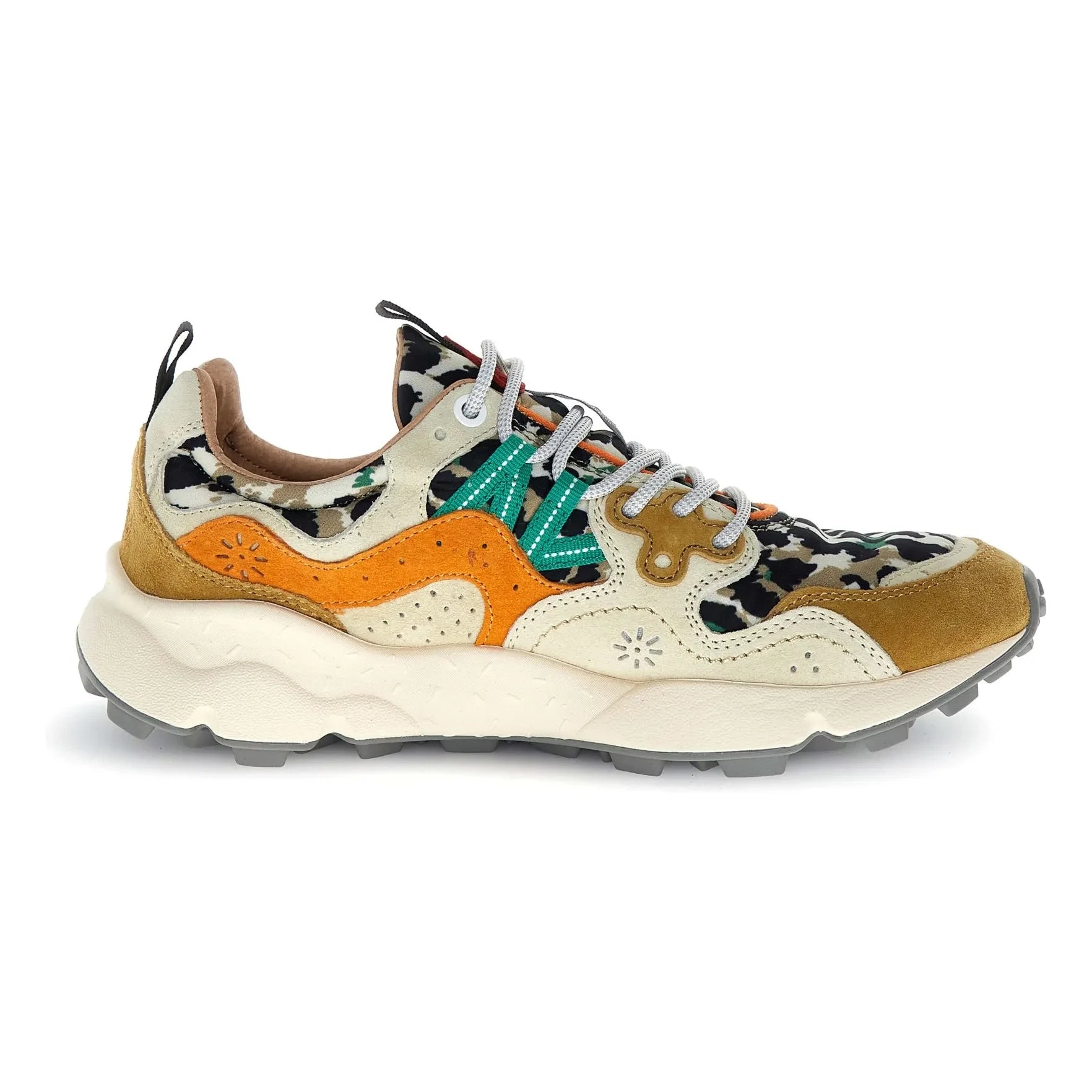 Flower Mountain - Zapatillas Yamano 3 Leopard de ante y nailon | Naranja