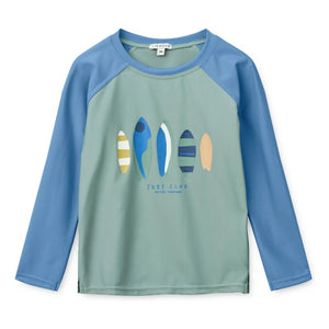 Liewood - Camiseta Noah Surf con protección UV Fibras Recicladas | Azul