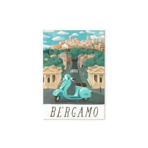Legami - Imán Ilustrado de Bergamo - Colección de Ciudades del Mundo
