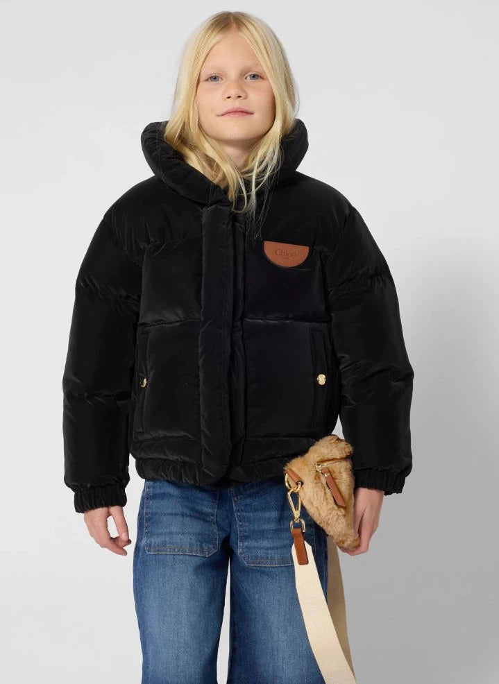 Chloé - Abrigo con capucha | Negro