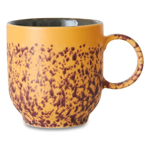 HKliving - Taza de café de gres | Naranja