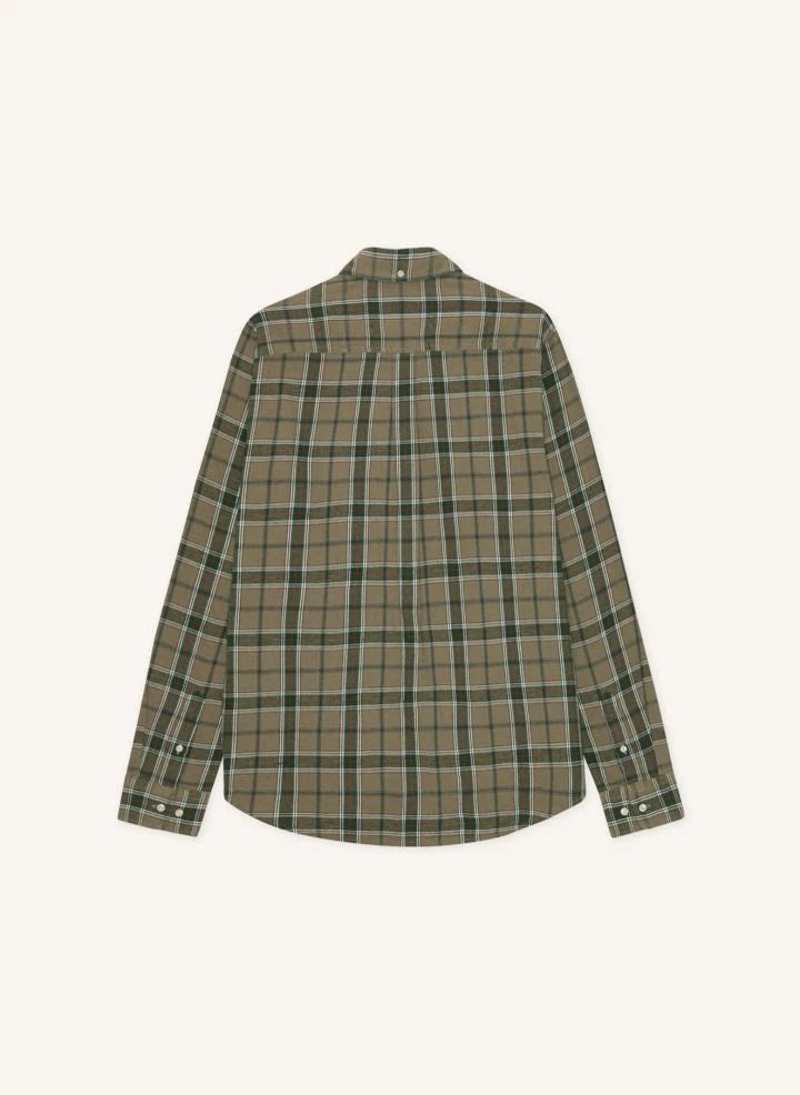 Les Deux - Camisa de cuadros vintage | Marrón topo