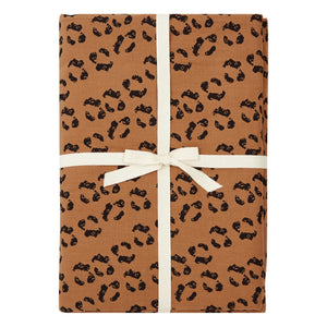 Poudre Organic - Buğday Organik Çift Dokuma Pamuklu Kumaş Nevresim Kılıfı | Leopard
