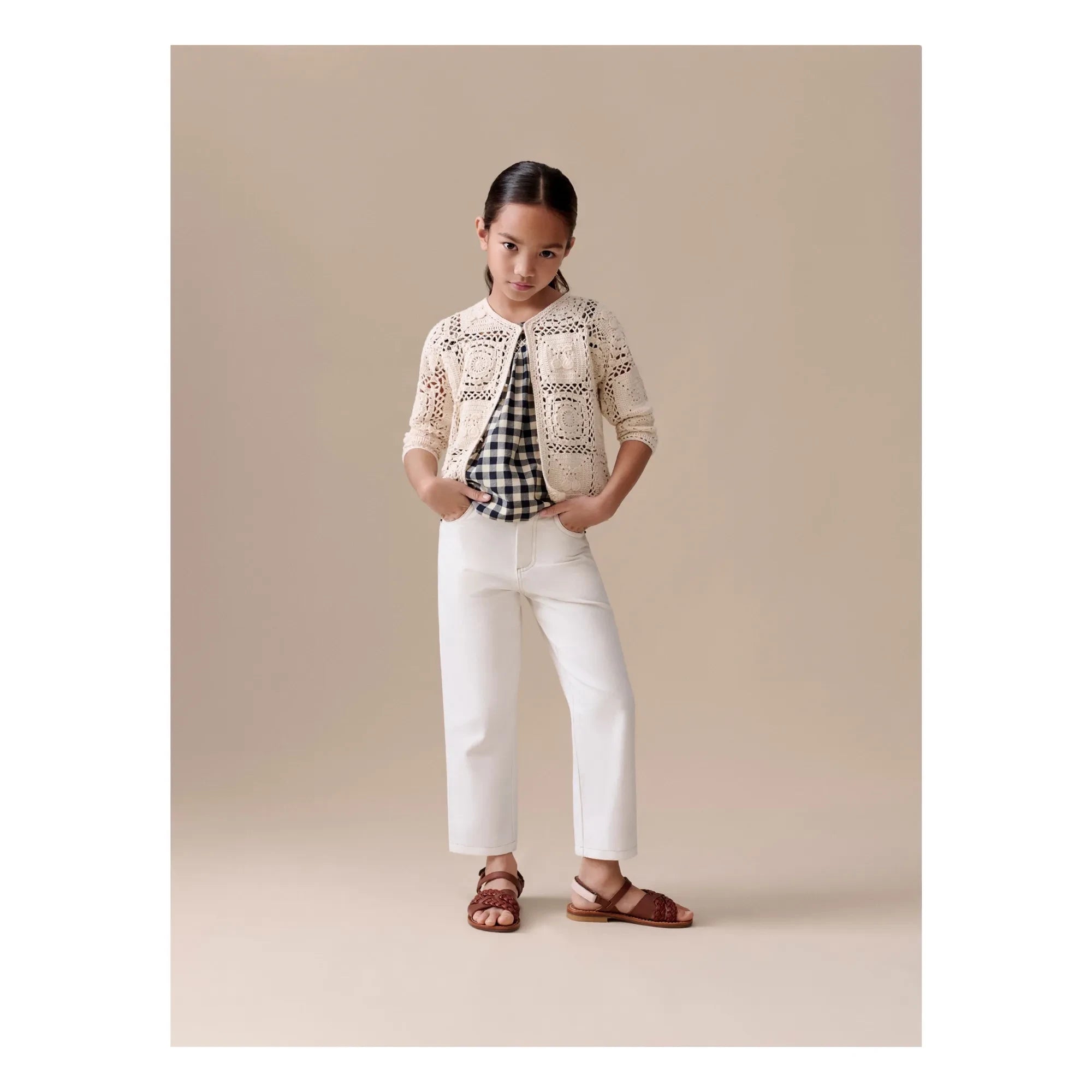 Bonpoint - Pantalones Eloha de algodón orgánico | Blanco