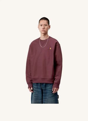 Carhartt WIP - American Script Sweatshirt | Bordo