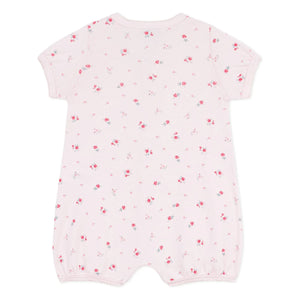 Petit Bateau - Pijama de una pieza con estampado floral | Rosa