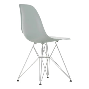 Vitra - Silla DSR de plástico - base de cromo - Charles & Ray Eames | Gris claro