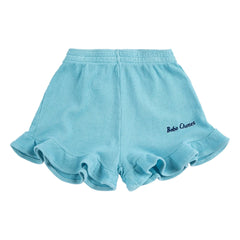 Bobo Choses - Bobo Choses Pantalón corto con volantes de algodón orgánico | Azul claro