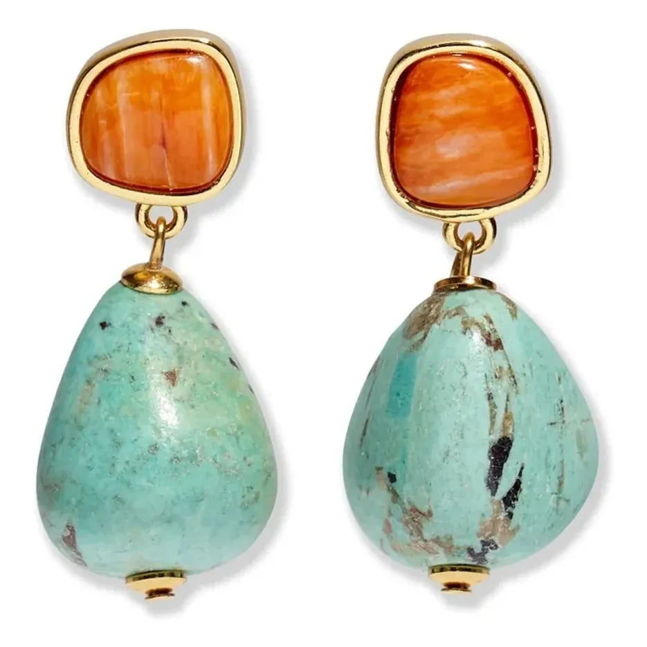Lizzie Fortunato - Pendientes Citrus Splash | Azul