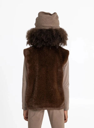 Smallable Kid - Gorro de lana a rayas | Marrón