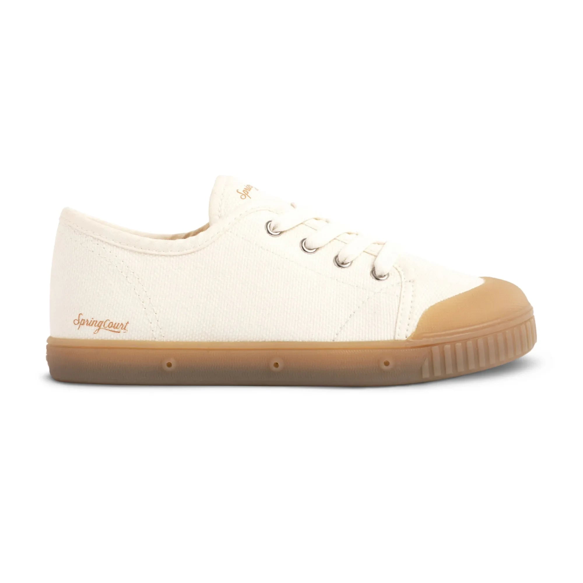 Spring Court - Zip G2 Heavy Zapatillas de lona de cintura baja | Blanco roto