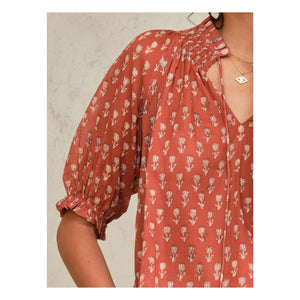 M.A.B.E. - Blusa Ari de algodón | Ladrillo