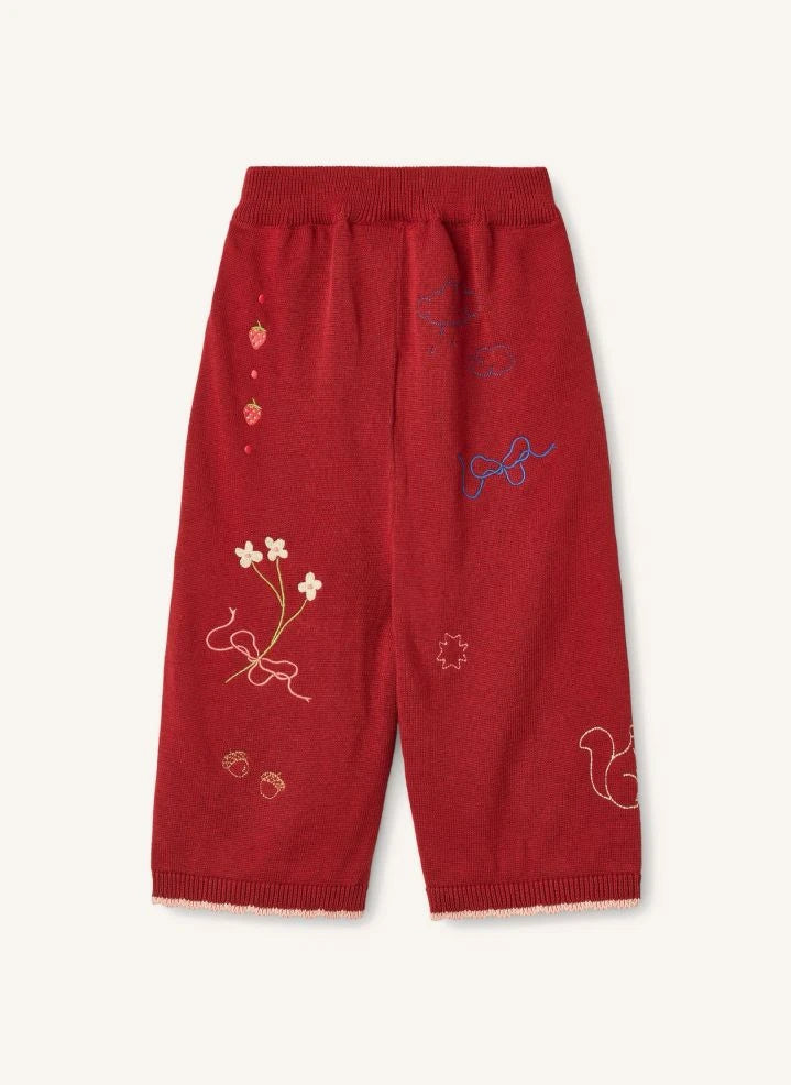 Flöss - Pantalón de punto Agnes | Rojo