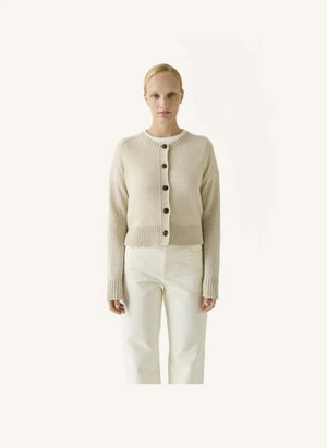 Soeur - Virginia Cardigan con lana merino | Heather beige