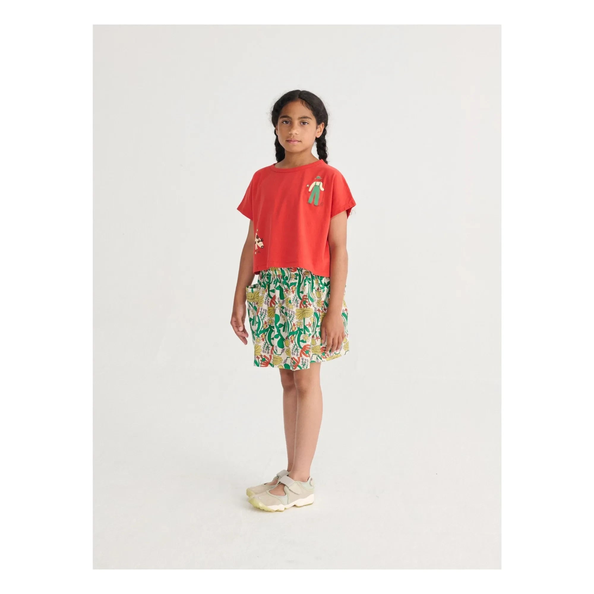 Bobo Choses - Camiseta de algodón orgánico Crop Farm | Rojo
