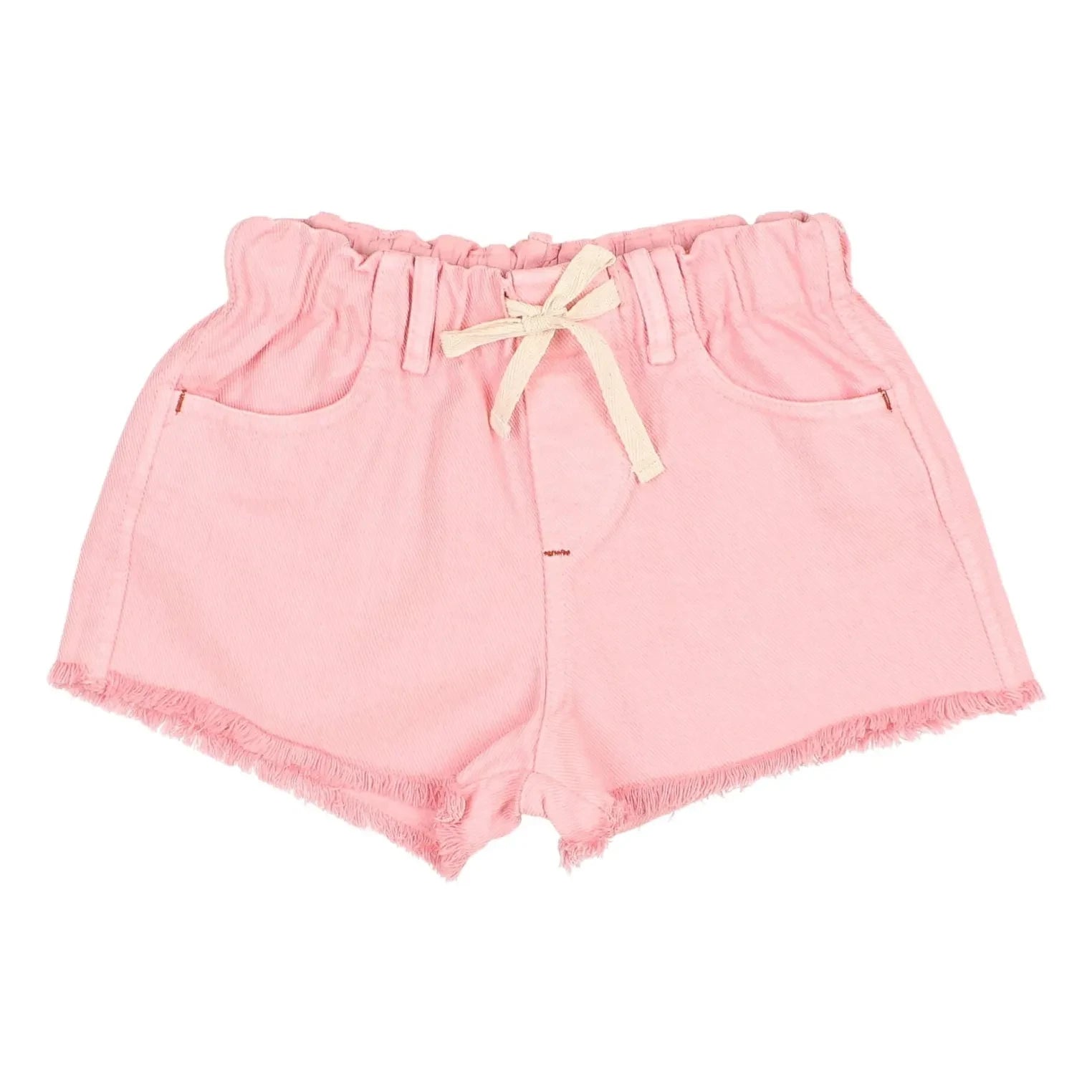 Búho - Püsküllü Denim Lyocell Şort | Rosa suave